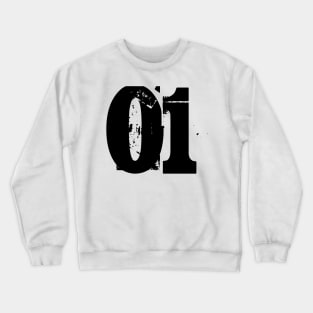 01 number Crewneck Sweatshirt